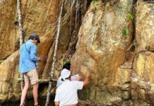 Ký tự cổ trên vách đá giữa đại ngàn Trường Sơn