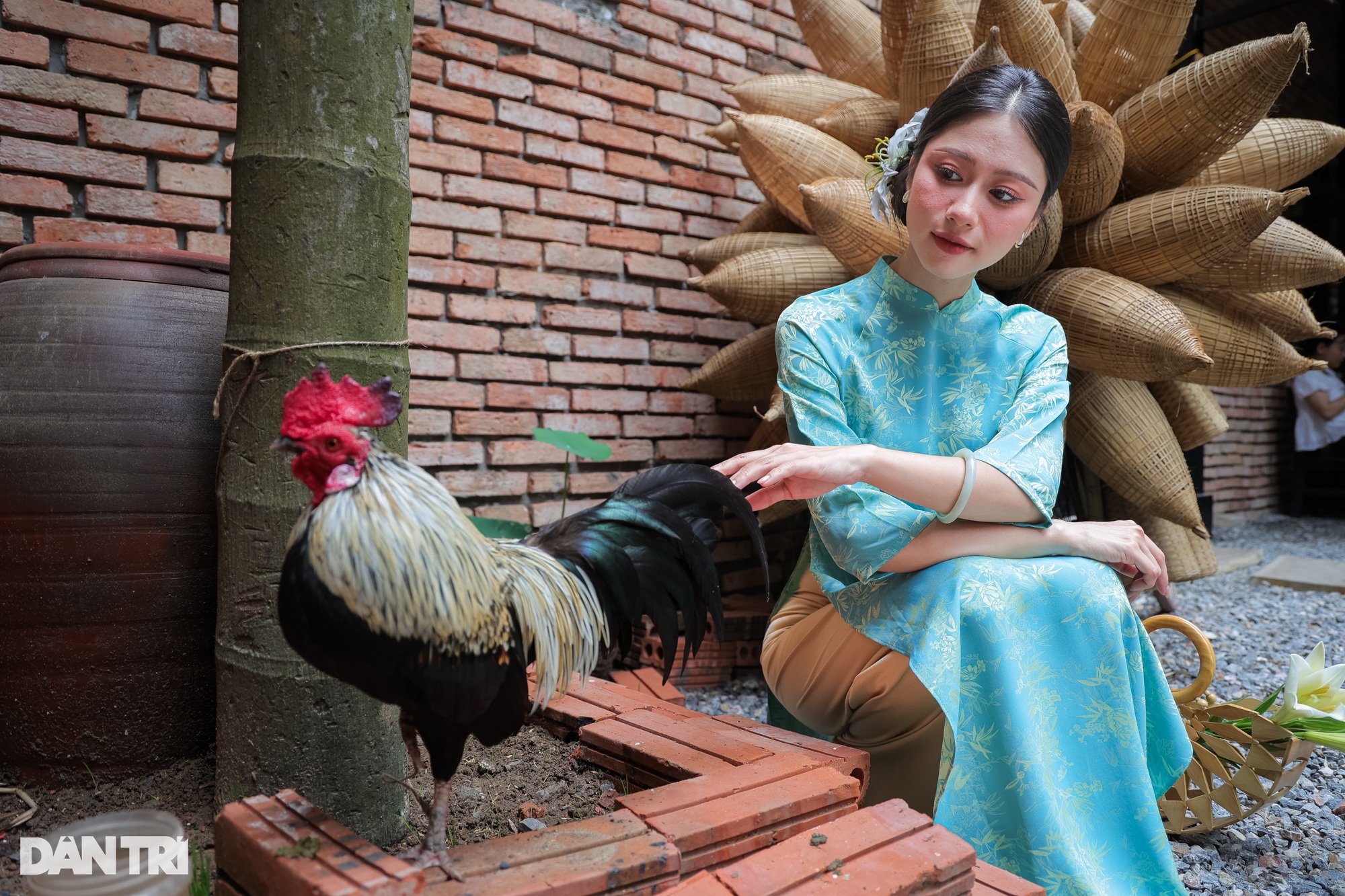 Hà Nội: Quán cà phê gợi ký ức làng quê với cổng làng, mái ngói và… gà gáy - 5