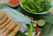 Ram bánh mướt gói tình quê Hà Tĩnh