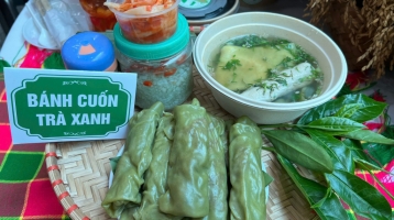 Bánh cuốn vị trà xanh – sự kết hợp tinh tế giữa truyền thống và hiện đại