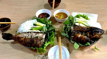 Tản mạn cá lóc nướng trui Tản mạn cá lóc nướng trui