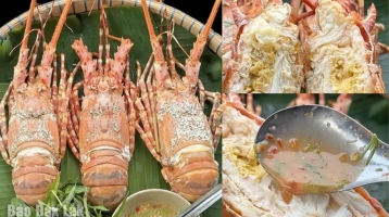 Tôm hùm hấp sả, hương vị biển khơi
