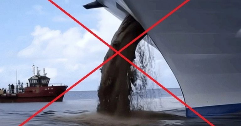 Sự thật về video quay cảnh du thuyền trực tiếp xả chất thải lớn xuống biển