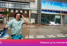 Cảnh bão Tapah càn quét qua Trung Quốc