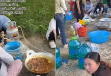 Cả xóm 200 người cùng du lịch, đi đến đâu mượn bếp nấu ăn đến đó