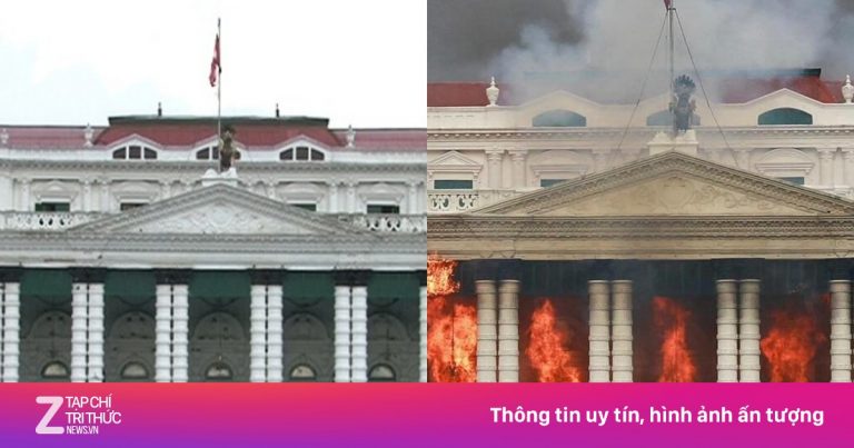 Những công trình biểu tượng của Nepal trước và sau biểu tình Những công trình biểu tượng của Nepal trước và sau biểu tình