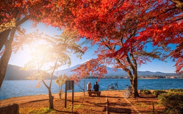 Vẻ đẹp thơ mộng đầy lãng mạn của hồ Kawaguchi nổi tiếng Nhật Bản Vẻ đẹp thơ mộng đầy lãng mạn của hồ Kawaguchi nổi tiếng Nhật Bản