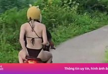 Khách Tây mặc bikini trên đường Hà Giang