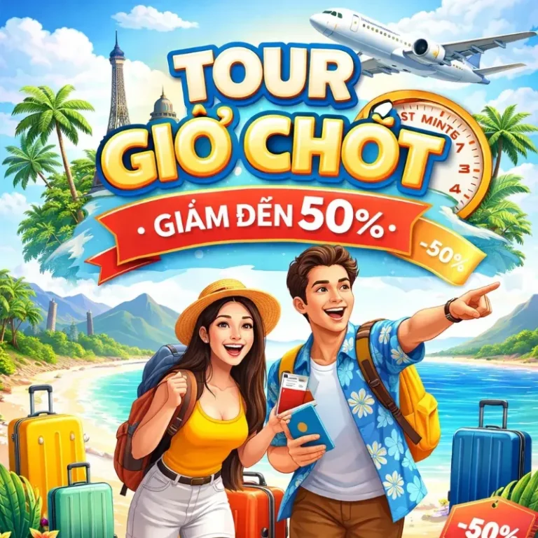 Tour Giờ Chót Giá Rẻ – Đi Ngay Hôm Nay, Ưu Đãi Đến 50%