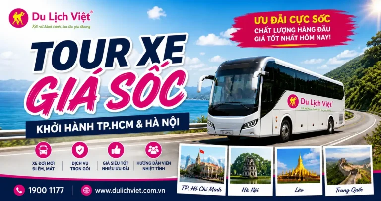 Tour xe giá sốc – Vi vu khắp nơi bằng tour xe giá rẻ 2026