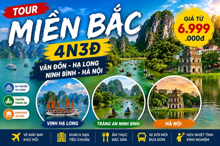 Tour Miền Bắc 4N3Đ: Hành Trình Ngắn – Khám Phá Trọn Vẹn Hạ Long – Ninh Bình – Hà Nội
