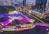 Slingshot Singapore tại Clarke Quay: “Chạm bầu trời” trong vài chục giây